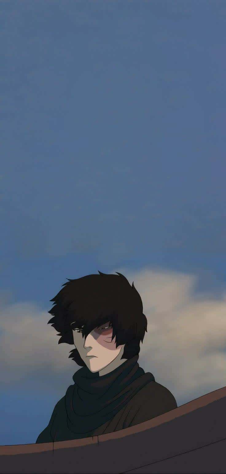 Prince Zuko Under Blue Sky — phone wallpaper preview