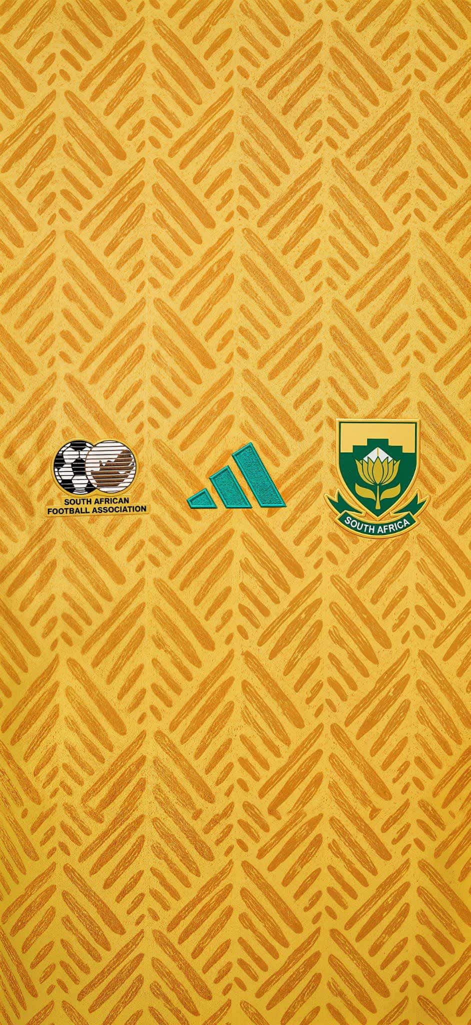 South Africa Football Kit Pattern — phone wallpaper preview