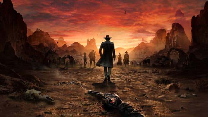 Gunslinger's Last Stand Desert Sunset — desktop wallpaper