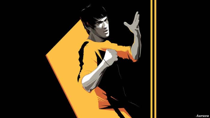 Bruce Lee Iconic Martial Arts Pose — desktop wallpaper