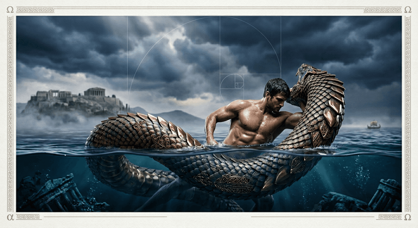 Mythical Guardian of Atlantis — desktop wallpaper preview