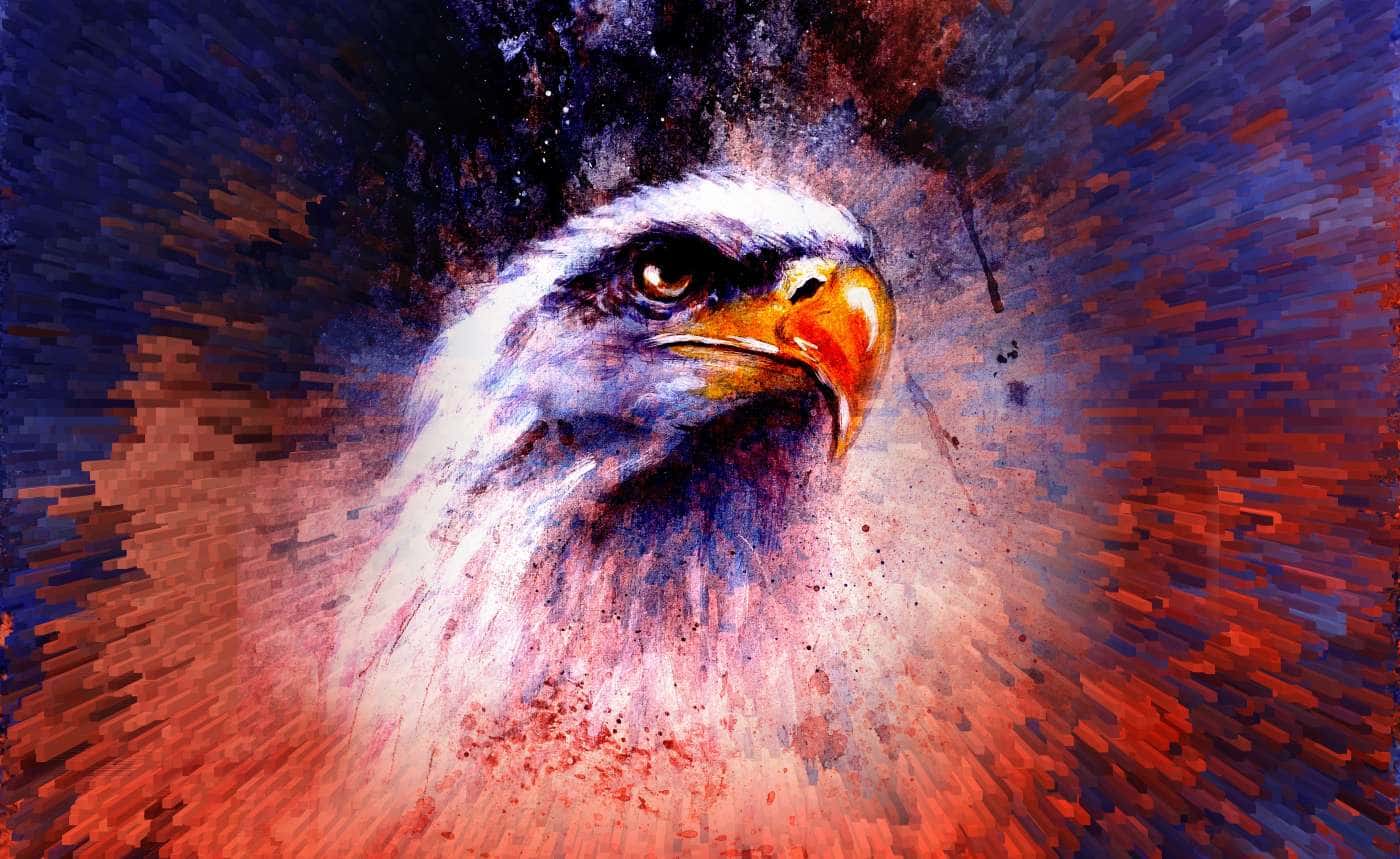 Abstract Eagle Spirit — desktop wallpaper preview